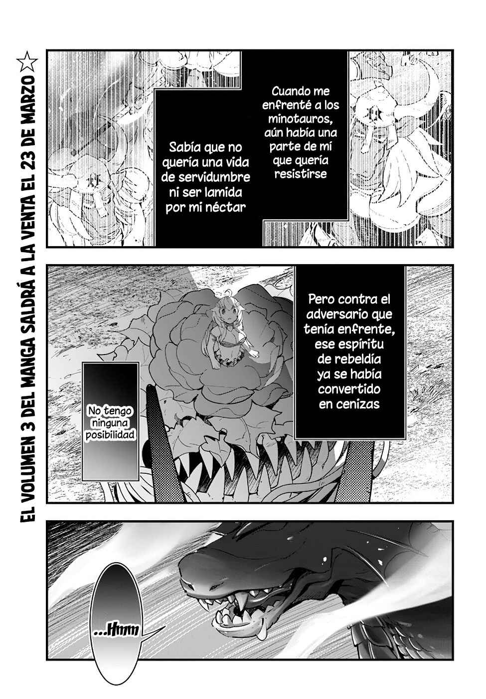 Shokubutsu Monster Musume Nikki: Seijo datta Watashi ga Uragirareta Hate ni Alraune ni Tensei Shite Shimatta node, kore kara wa Kougousei o Shinagara Shizuka ni Shokubutsu Life o Sugoshimasu Chapter 14 - Page 3