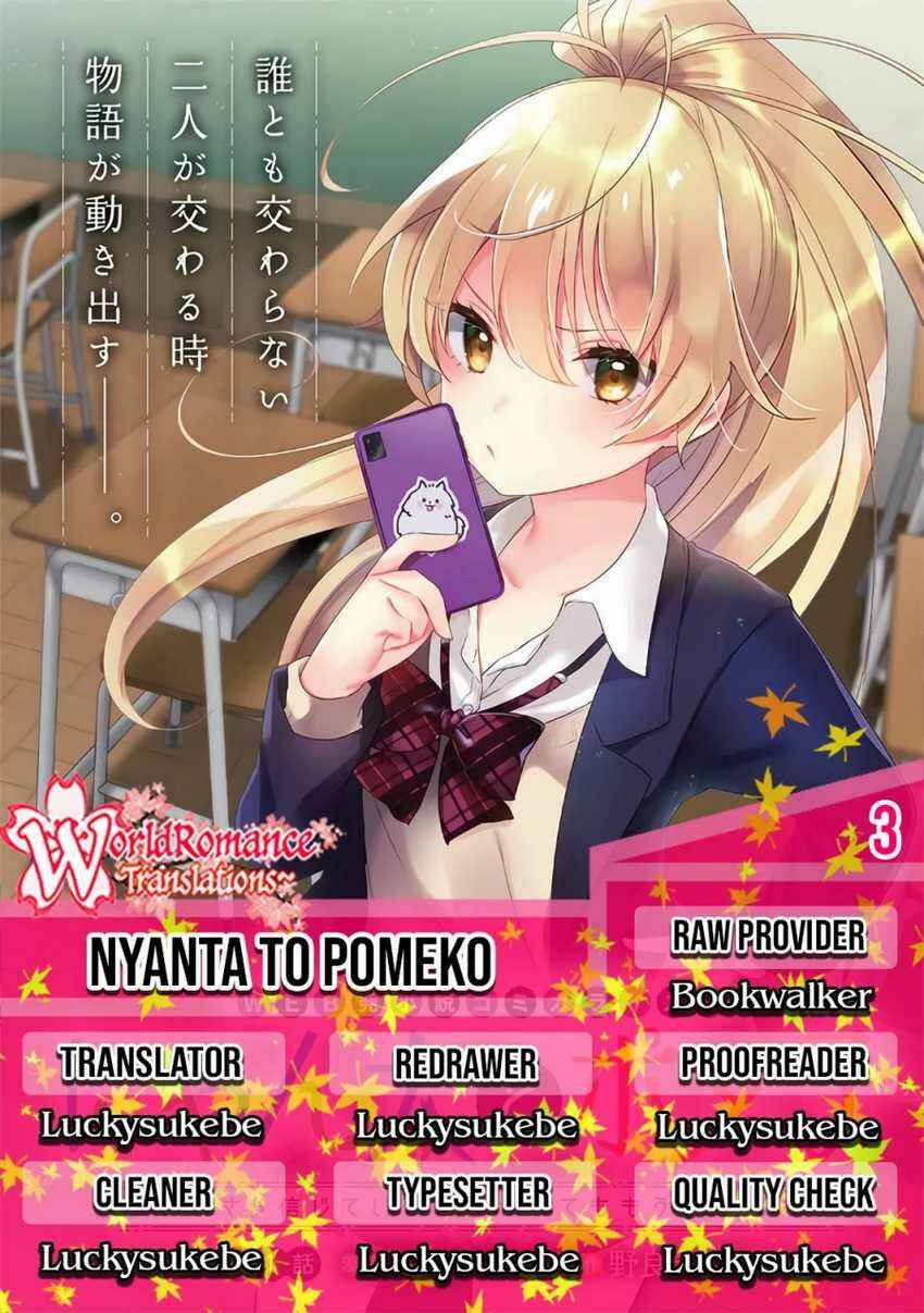 Nyanta to Pomeko: Imasara Shinjiteiru to Iwaretemo Mou Teokure da Chapter 3 - Page 1