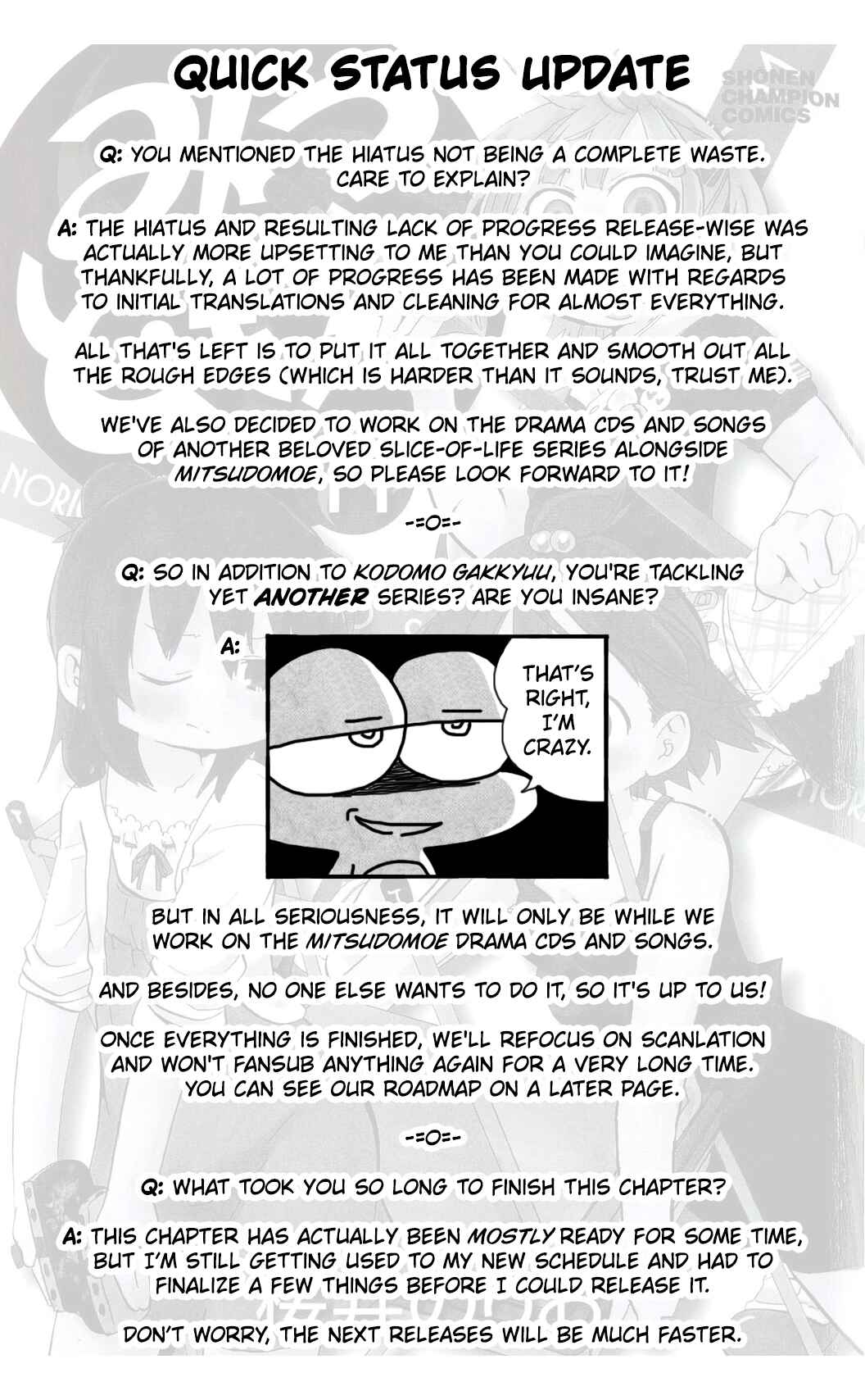 Mitsudomoe Chapter 208 - Page 12