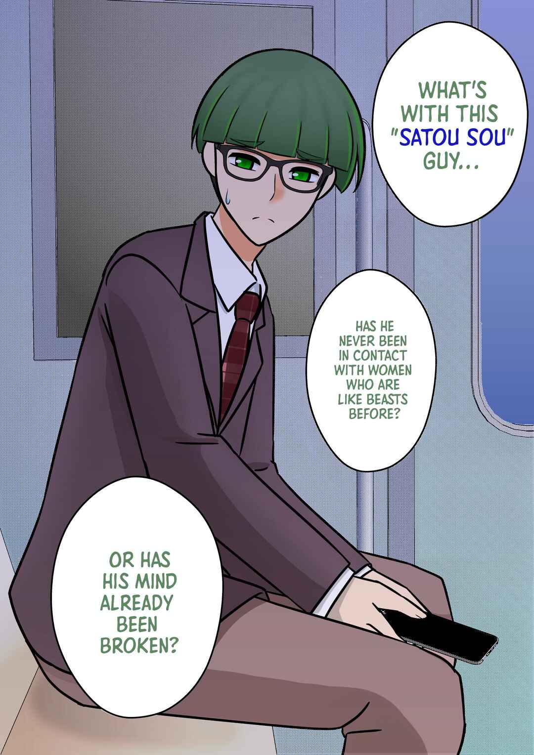 Danjo-hi 1:39 no Heikou Sekai wa Omoi no Hoka Futsuu (Fan Colored) Chapter 94 - Page 4