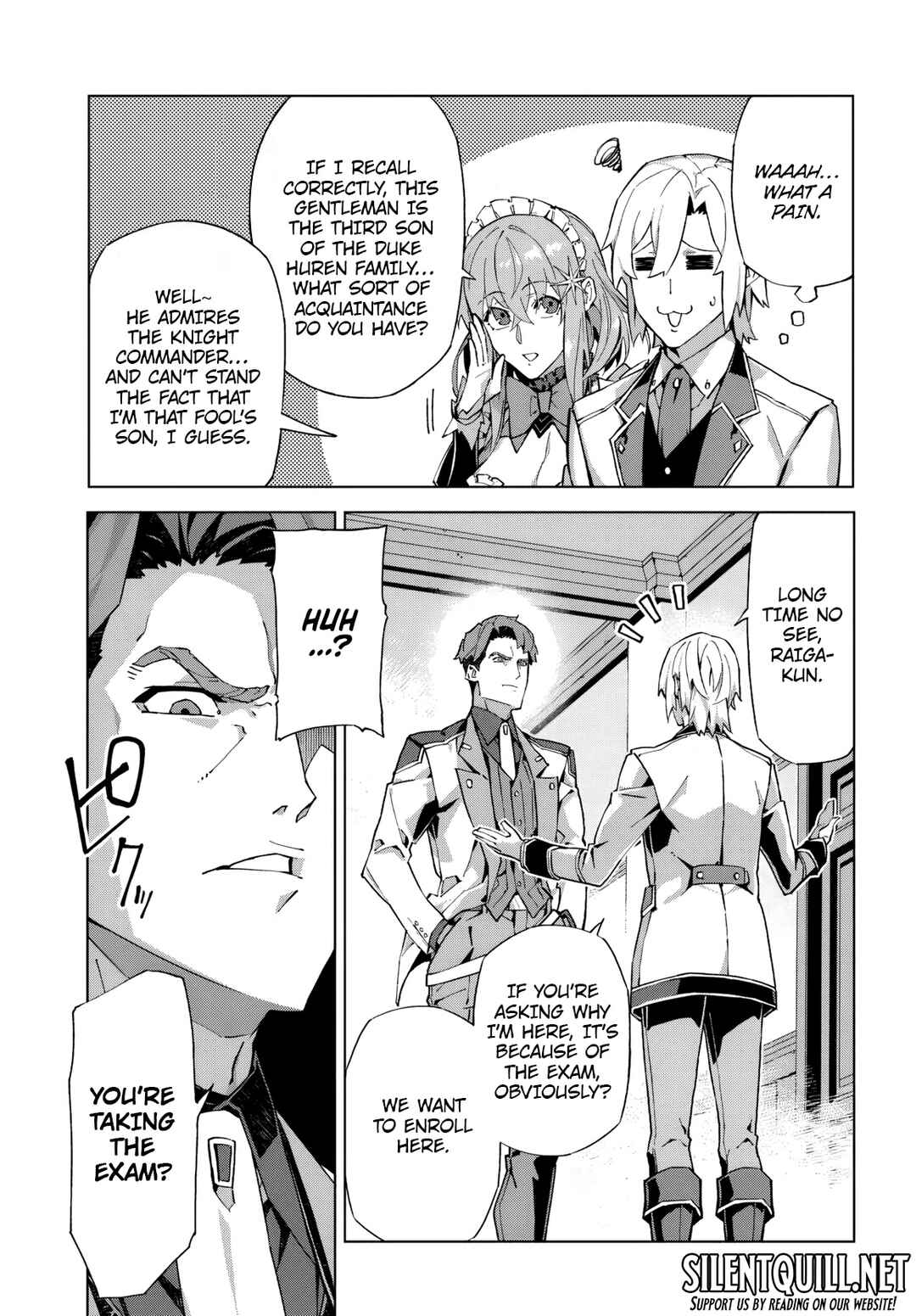 Kamen no Kuro Kishi. Shoutai Bareta no de Mou Gakuen de Musou Suru Chapter 1 - Page 13