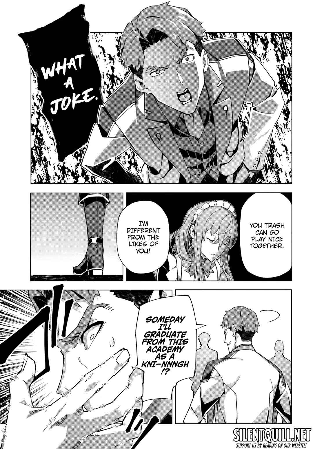 Kamen no Kuro Kishi. Shoutai Bareta no de Mou Gakuen de Musou Suru Chapter 1 - Page 17