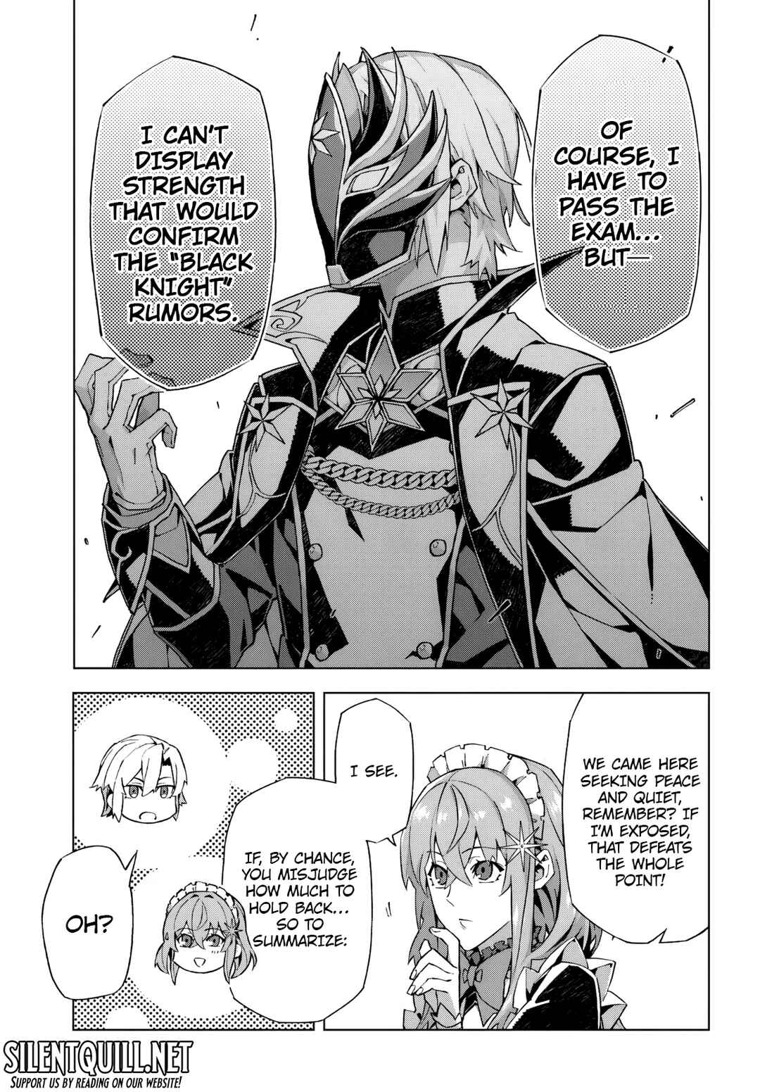 Kamen no Kuro Kishi. Shoutai Bareta no de Mou Gakuen de Musou Suru Chapter 1 - Page 25