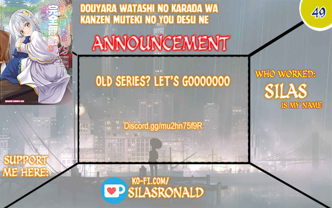 Douyara Watashi no Karada wa Kanzen Muteki no You Desu ne Chapter 49 - Page 1