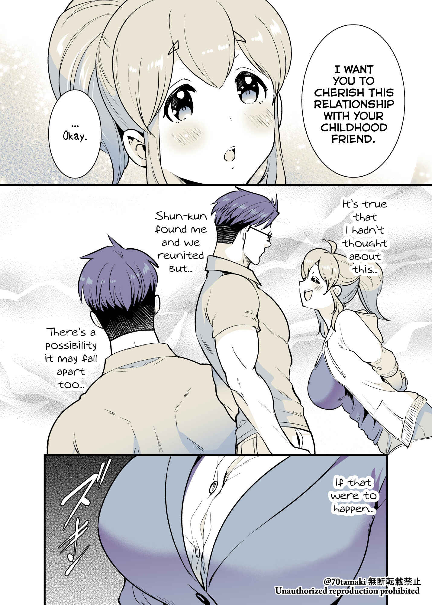 Osananajimi ga Hisabisa ni Saikai Shitara Otagai Kyonyuu ni Natteta Chapter 25 - Page 2