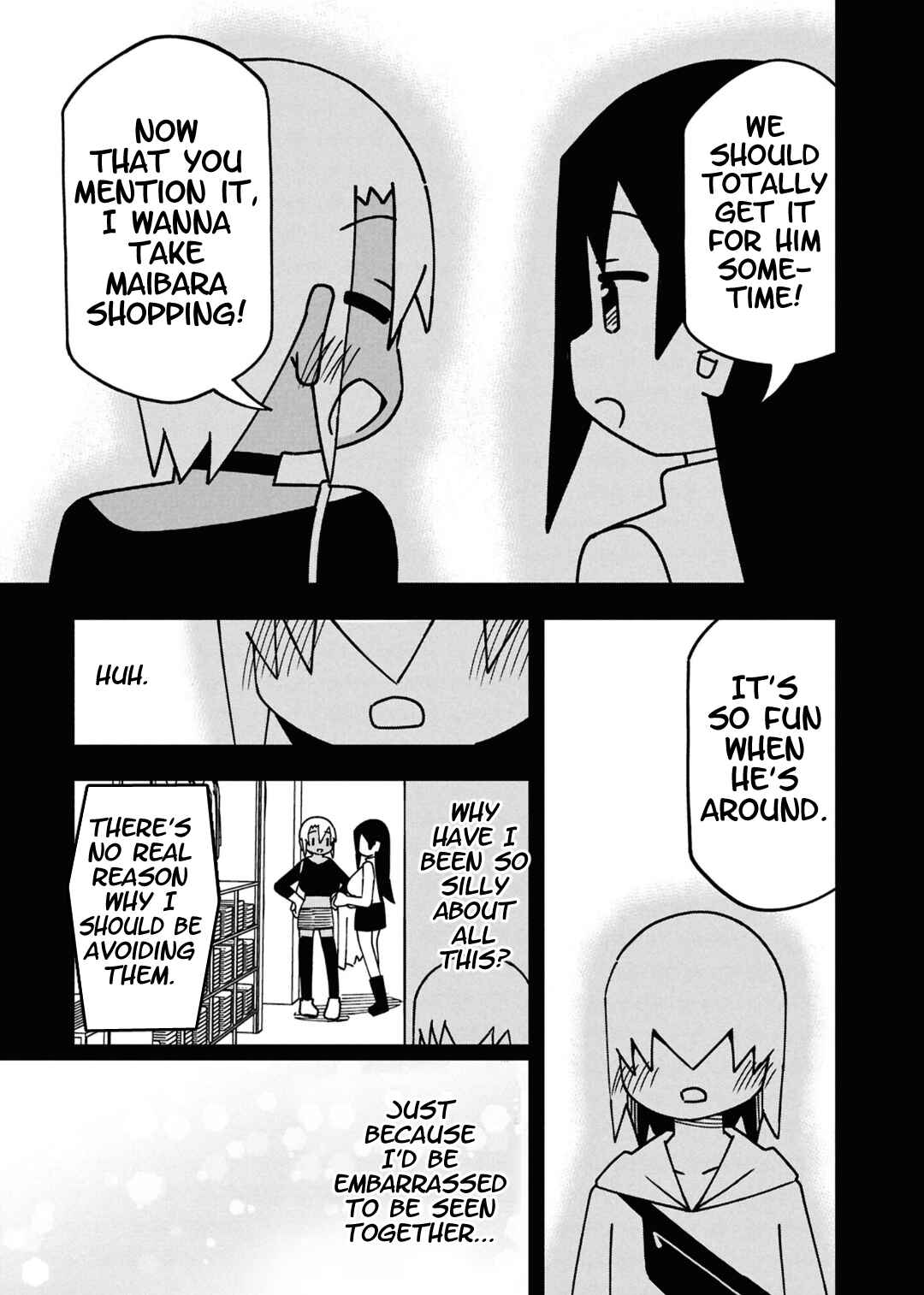 Maibara-kun wa Tsuyotsuyo Gal Kara Hanarerarenai Chapter 14 - Page 9
