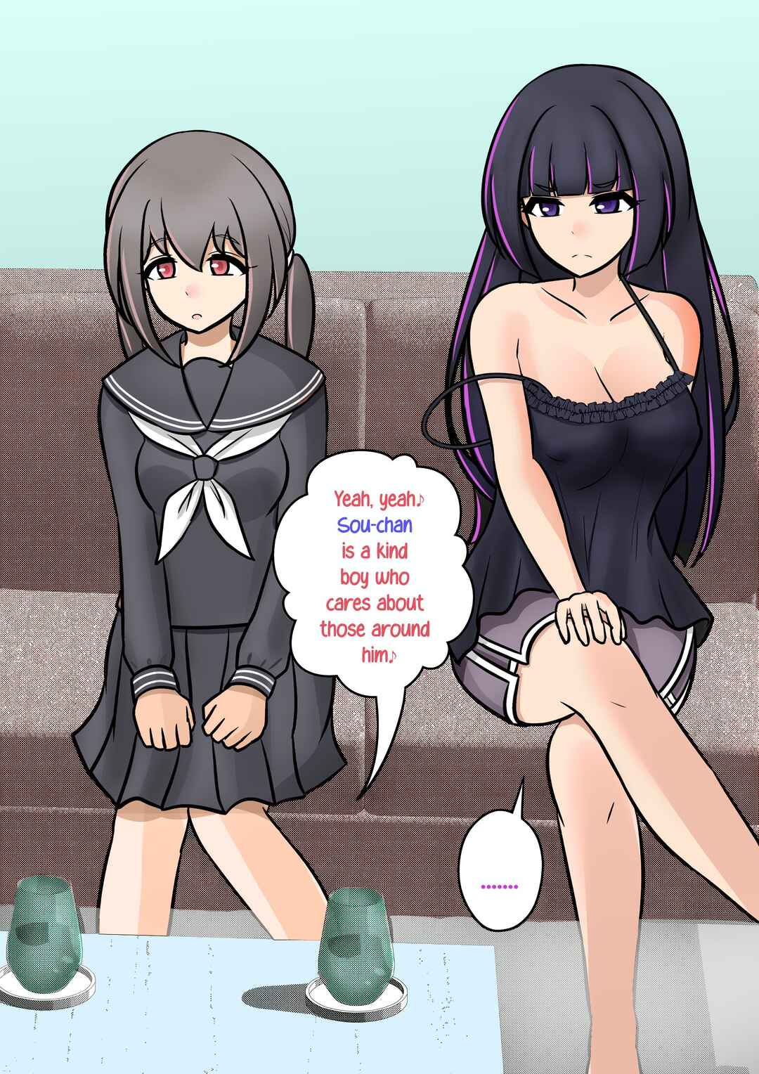 Danjo-hi 1:39 no Heikou Sekai wa Omoi no Hoka Futsuu (Fan Colored) Chapter 125 - Page 7