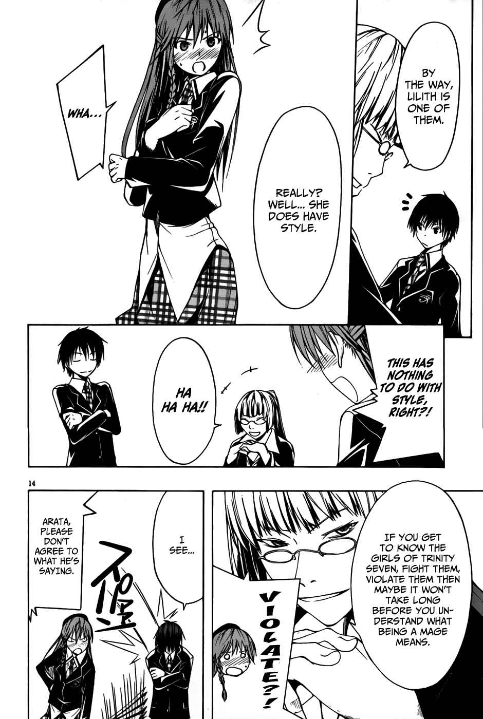 Trinity Seven - 7-Nin no Masho Tsukai Chapter 1 - Page 15