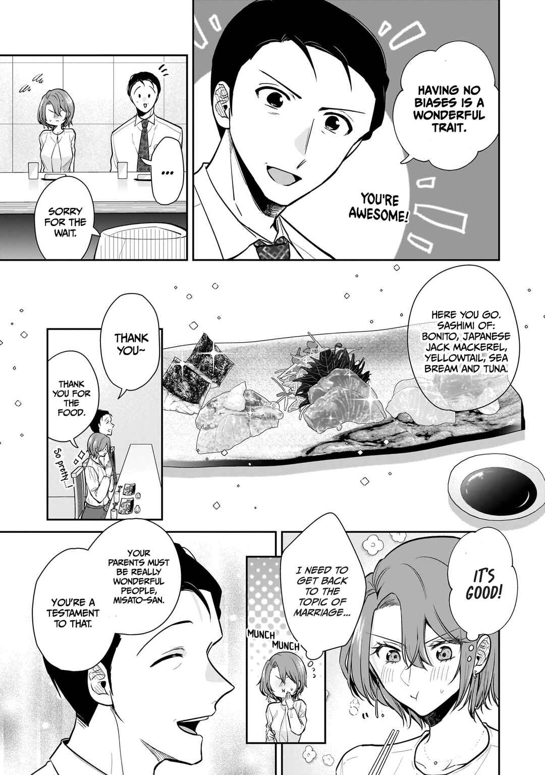Misato-san wa Amasugi Joushi ni Chotto Kibishii Chapter 7 - Page 7