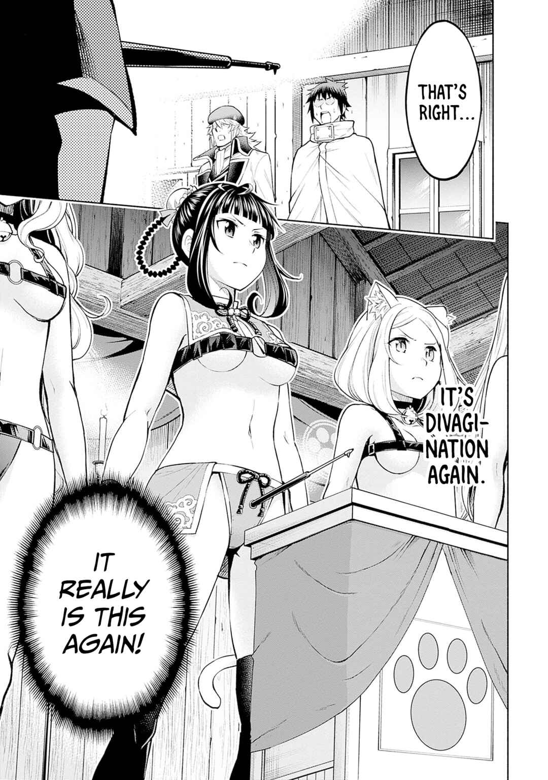 Eroge no Sekai de Slow Life ~Issho ni Isekai Teni shitekita Yarisaa no Daigakusei-tachi ni Tsuihou sareta node, Henkyou de Muteki ni Natte Shin no Heroine-tachi to Yoroshiku Yarimasu~ Chapter 14 - Page 9
