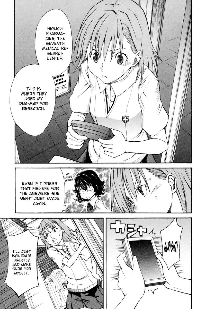 Toaru Majutsu no Index Gaiden: Toaru Kagaku no Railgun Chapter 19 - Page 13