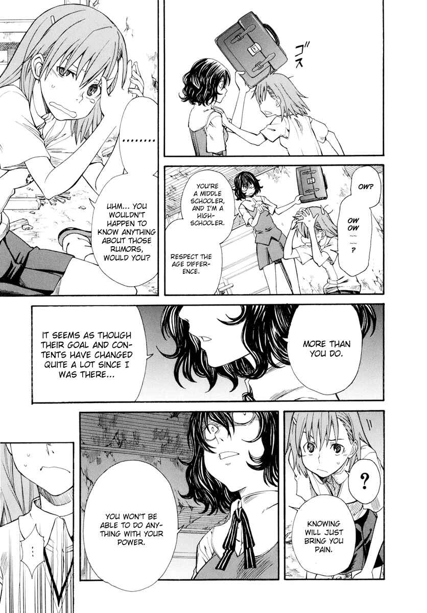 Toaru Majutsu no Index Gaiden: Toaru Kagaku no Railgun Chapter 19 - Page 3