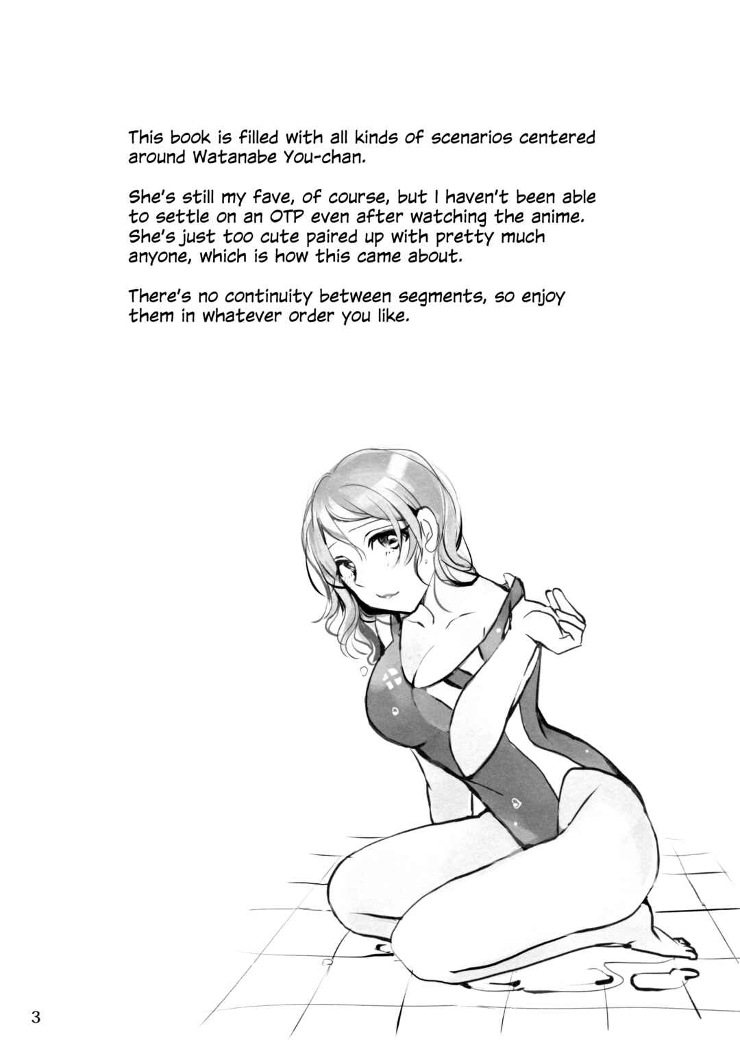 Love Live! Sunshine!! - The Girl Named Watanabe You (Doujinshi) Chapter 1 - Page 2