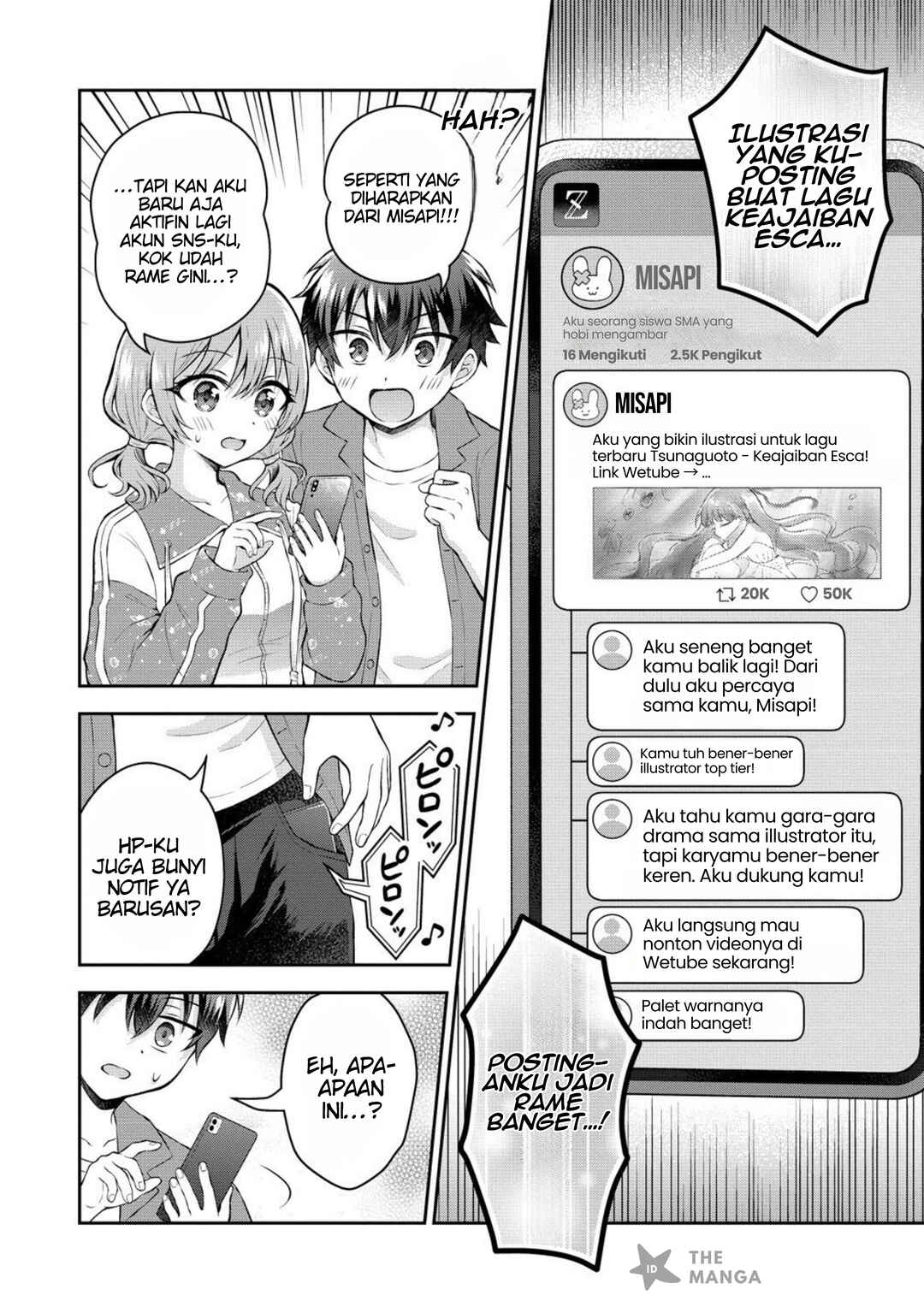 Tonari no Seki no Inkya Joshi ga Oshi Utaite Datta ~Ore no Kyoku o Uttatekure!~ Chapter 12.2 - Page 9