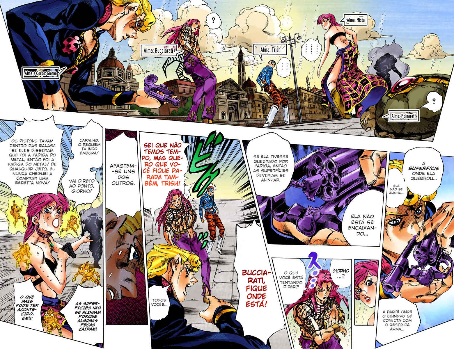 JoJo no Kimyou na Bouken: Part 5 - Ougon no Kaze Color-ban Chapter 141 - Page 6