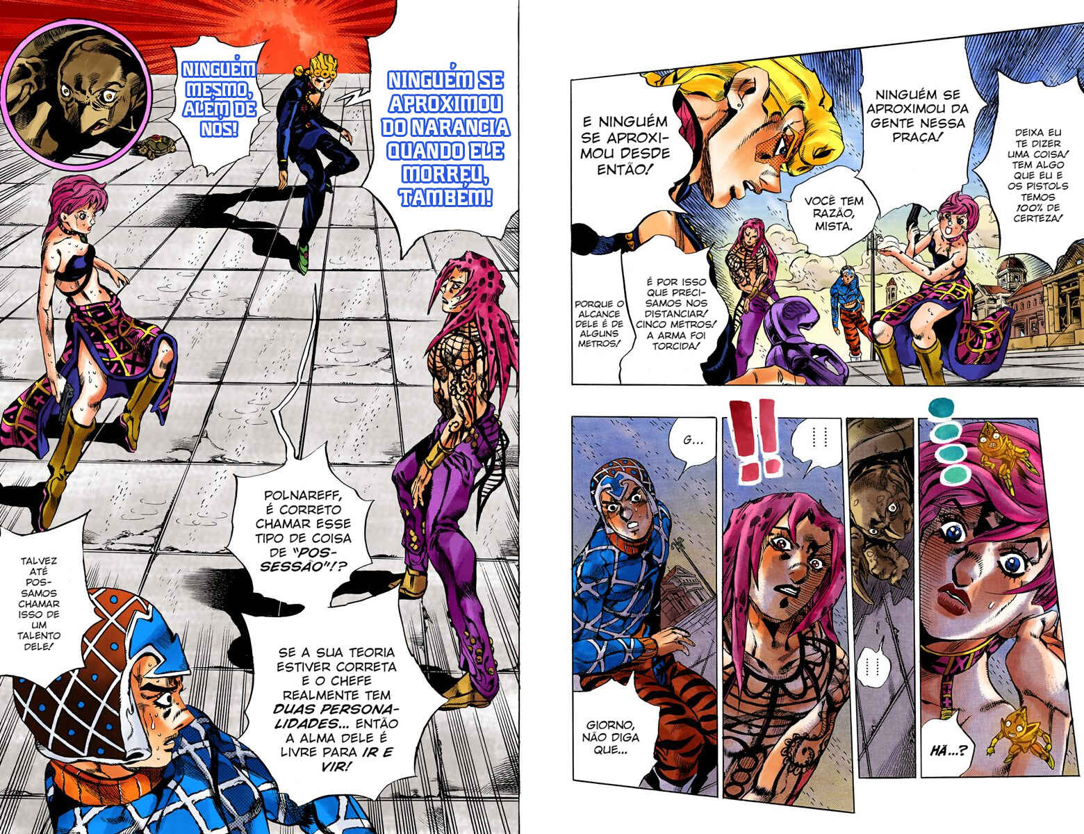 JoJo no Kimyou na Bouken: Part 5 - Ougon no Kaze Color-ban Chapter 141 - Page 8