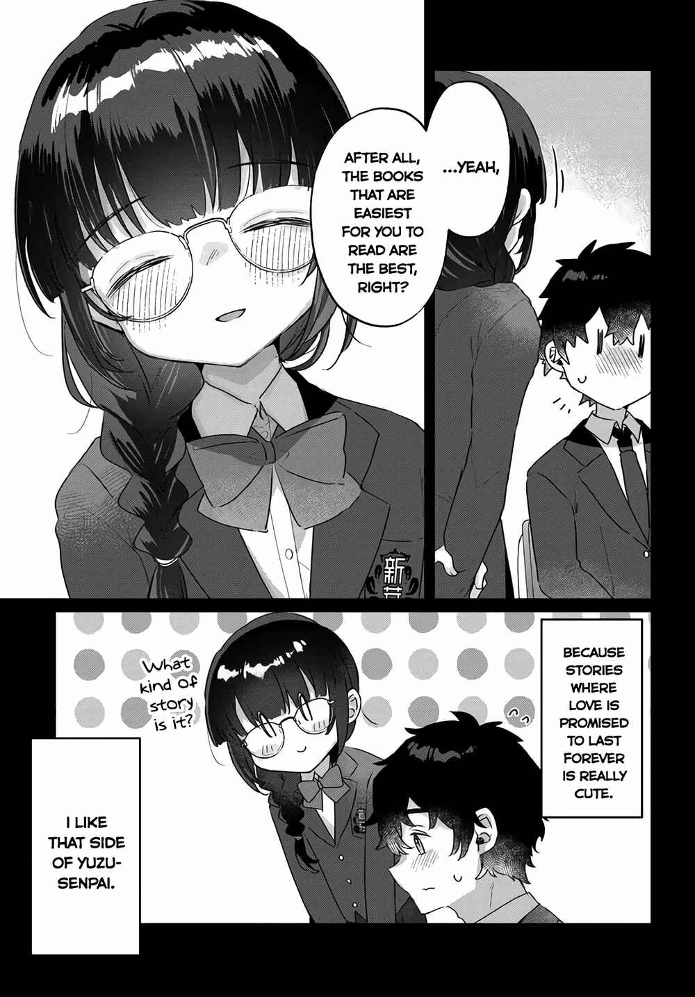 Chiisakute Kawaii Bungeibu no Chiteki na Senpai o, Hiza no Ue ni Nosetara Mainichi Suwattekuru you ni natta Chapter 2.1 - Page 4