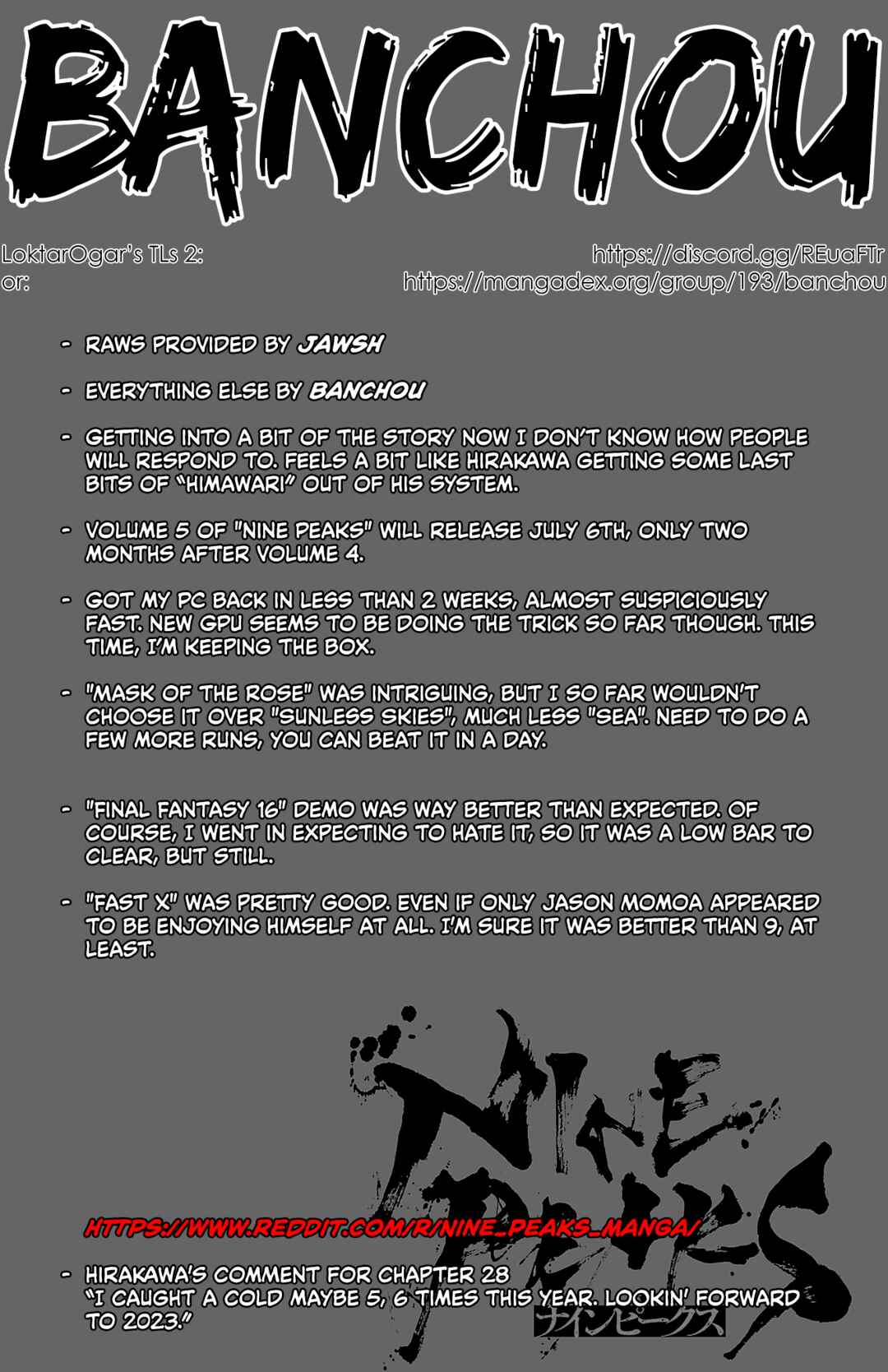 Nine Peaks Chapter 28 - Page 1