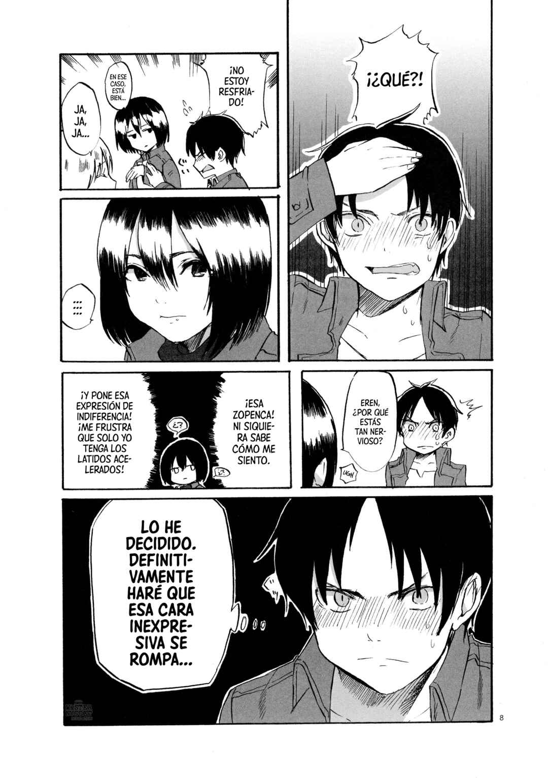 Shingeki no Kyojin - Buaisou na Osananajimi no Hazukashi Gatteru Sugata ga Mite Mitai!! (Doujinshi) Chapter ? - Page 9