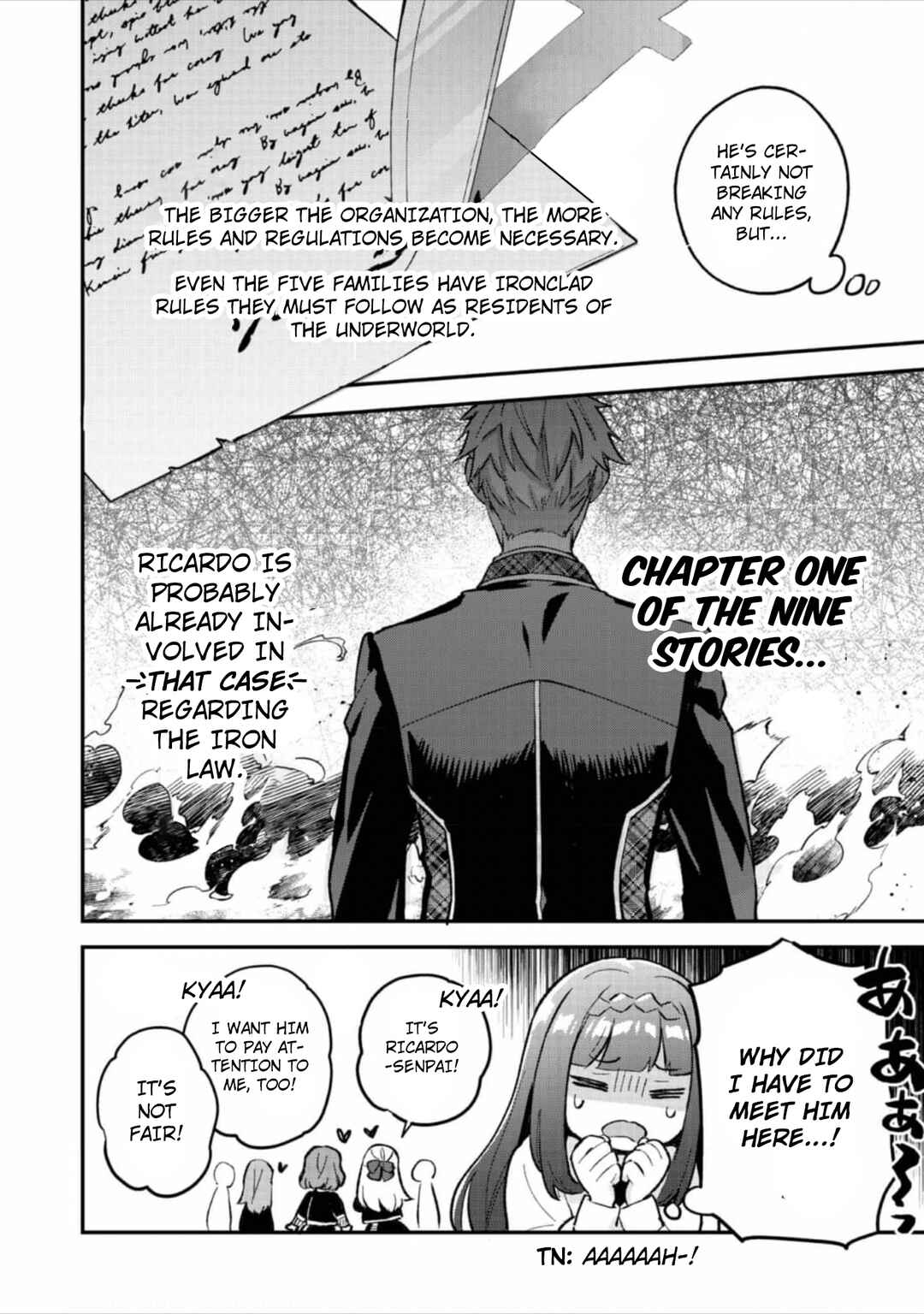 Akutou Ikka no Mana Musume, Tensei Saki mo Otome Game no Gokudou Reijou deshita Chapter 6 - Page 5