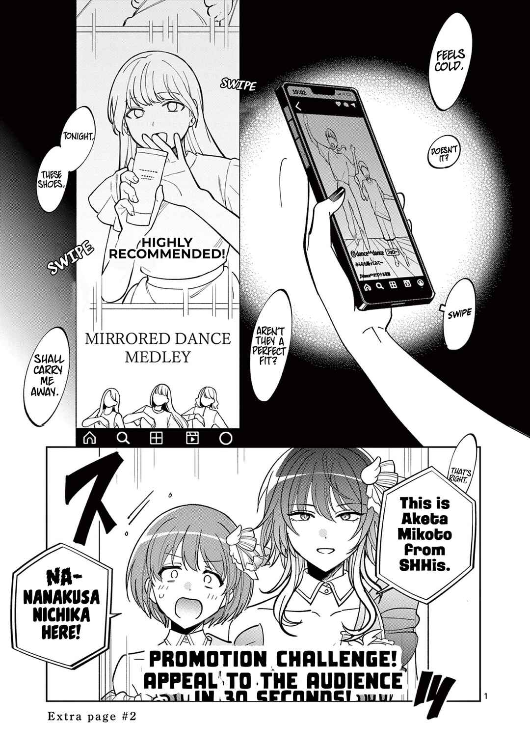 THE iDOLM@STER: Shiny Colors - Hazuki's Shinography Chapter 7.5 - Page 1