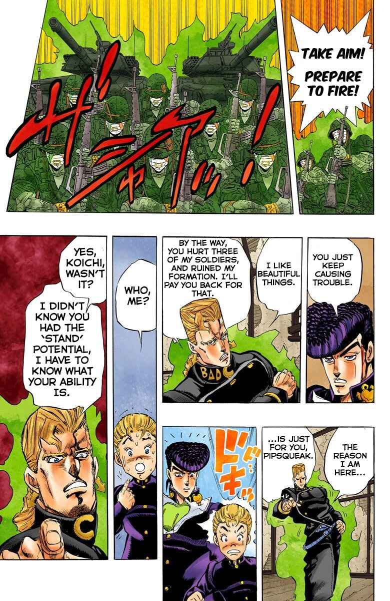 JoJo no Kimyou na Bouken: Part 4 - Diamond wa Kudakenai Color-ban Chapter 14 - Page 8