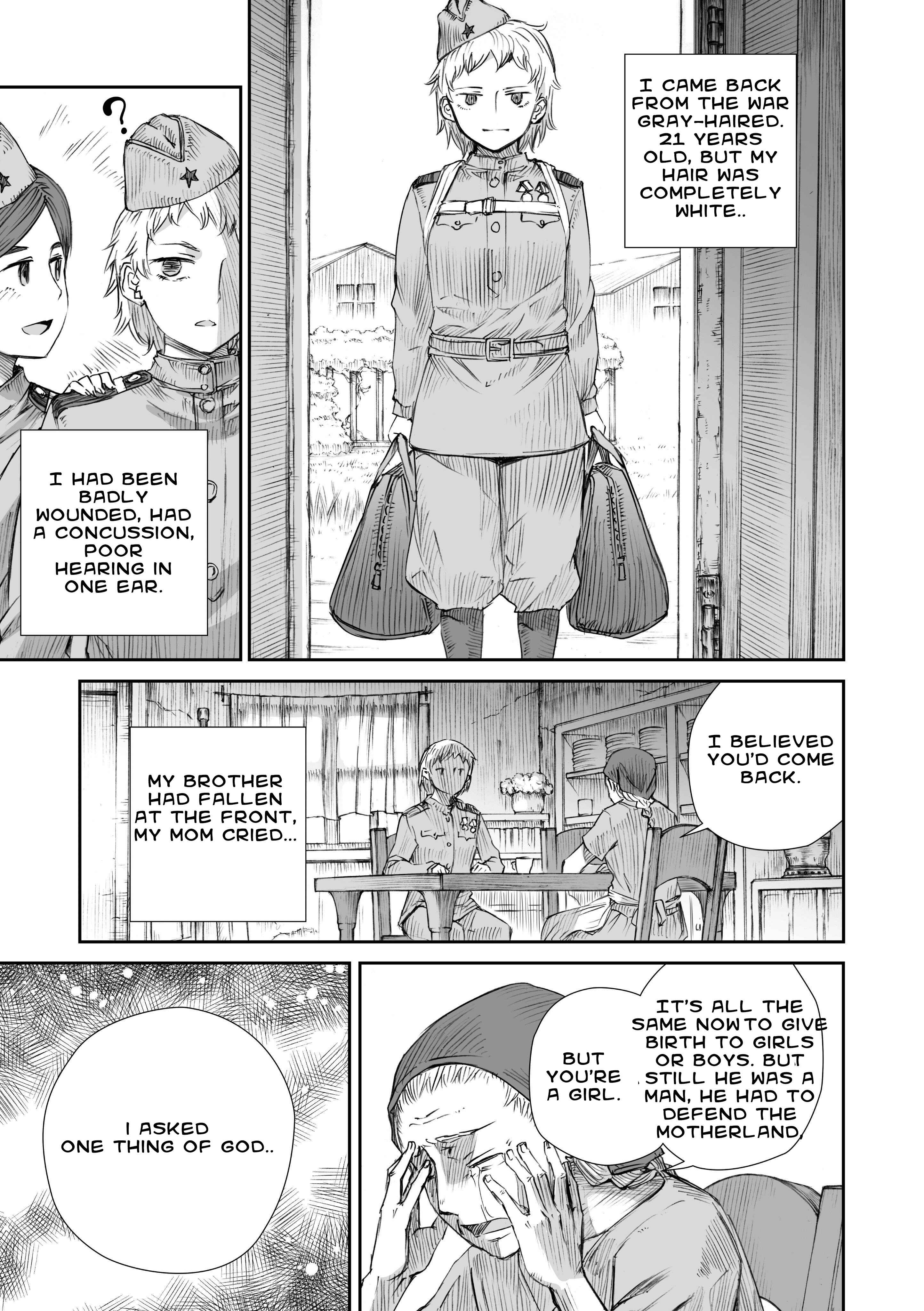 Sensou wa Onna no Kao wo Shiteinai Chapter 3.2 - Page 3