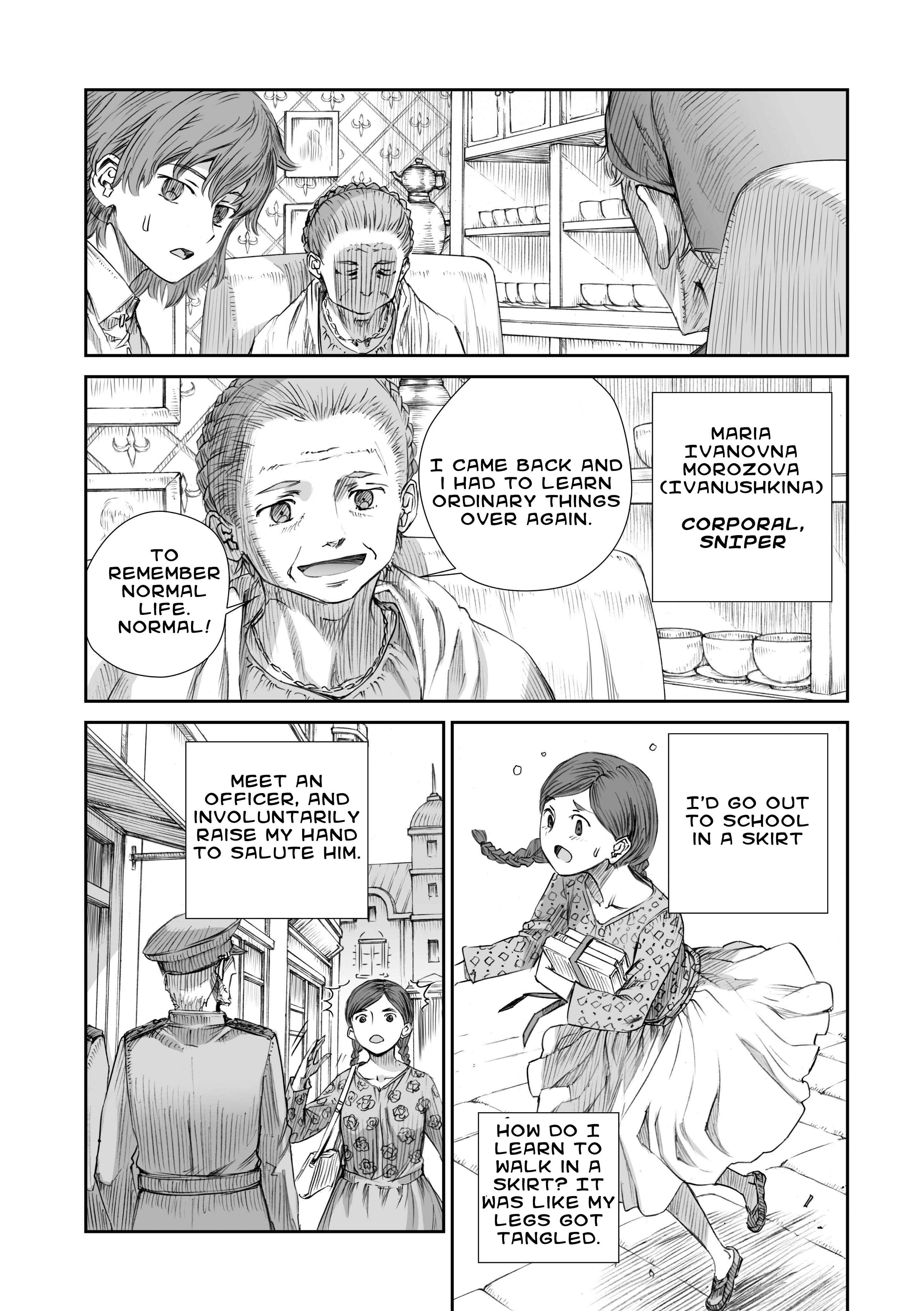 Sensou wa Onna no Kao wo Shiteinai Chapter 3.2 - Page 6