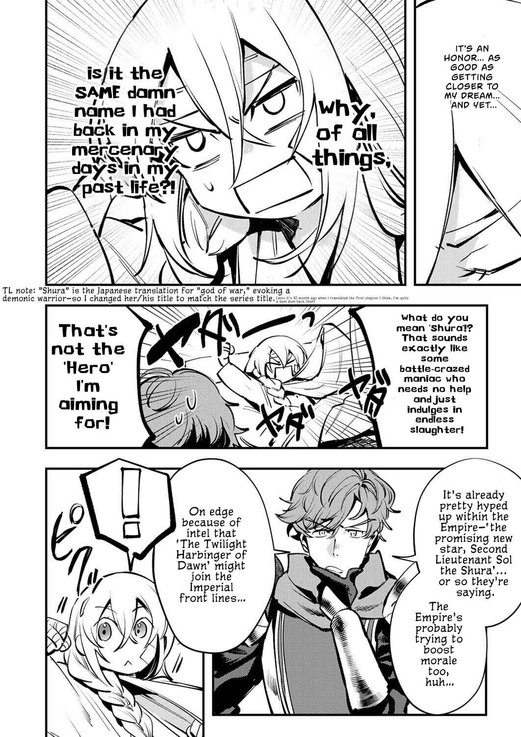 Shura Youjo no Eiyuutan ~Hanpa-sha to Iwa Reta Youhei, Youjo ni Tensei Shite Nariagaru~ Chapter 11 - Page 16
