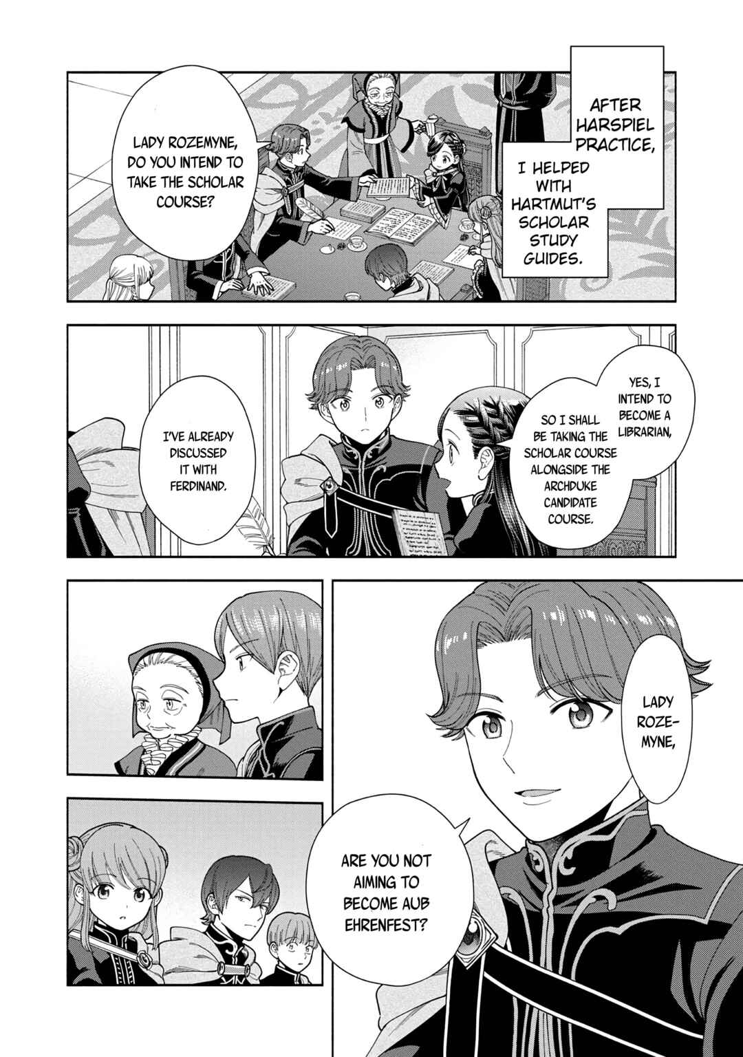 Honzuki no Gekokujou: Shisho ni Naru tame ni wa Shudan o Erandeiraremasen—Dai-4 Bu: Kizokuin no Toshokan o Sukuitai! Chapter 13 - Page 30