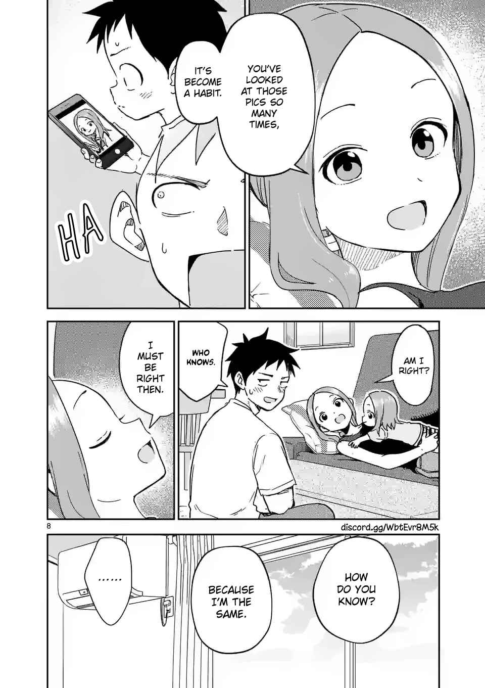 Karakai Jouzu no (Moto) Takagi-san Chapter 284 - Page 8
