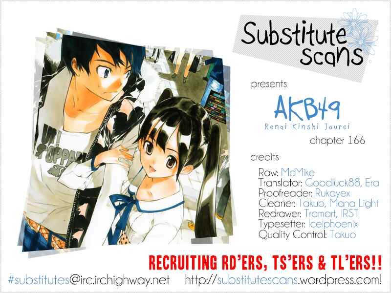 AKB49: Ren'ai Kinshi Jourei Chapter 166 - Page 1