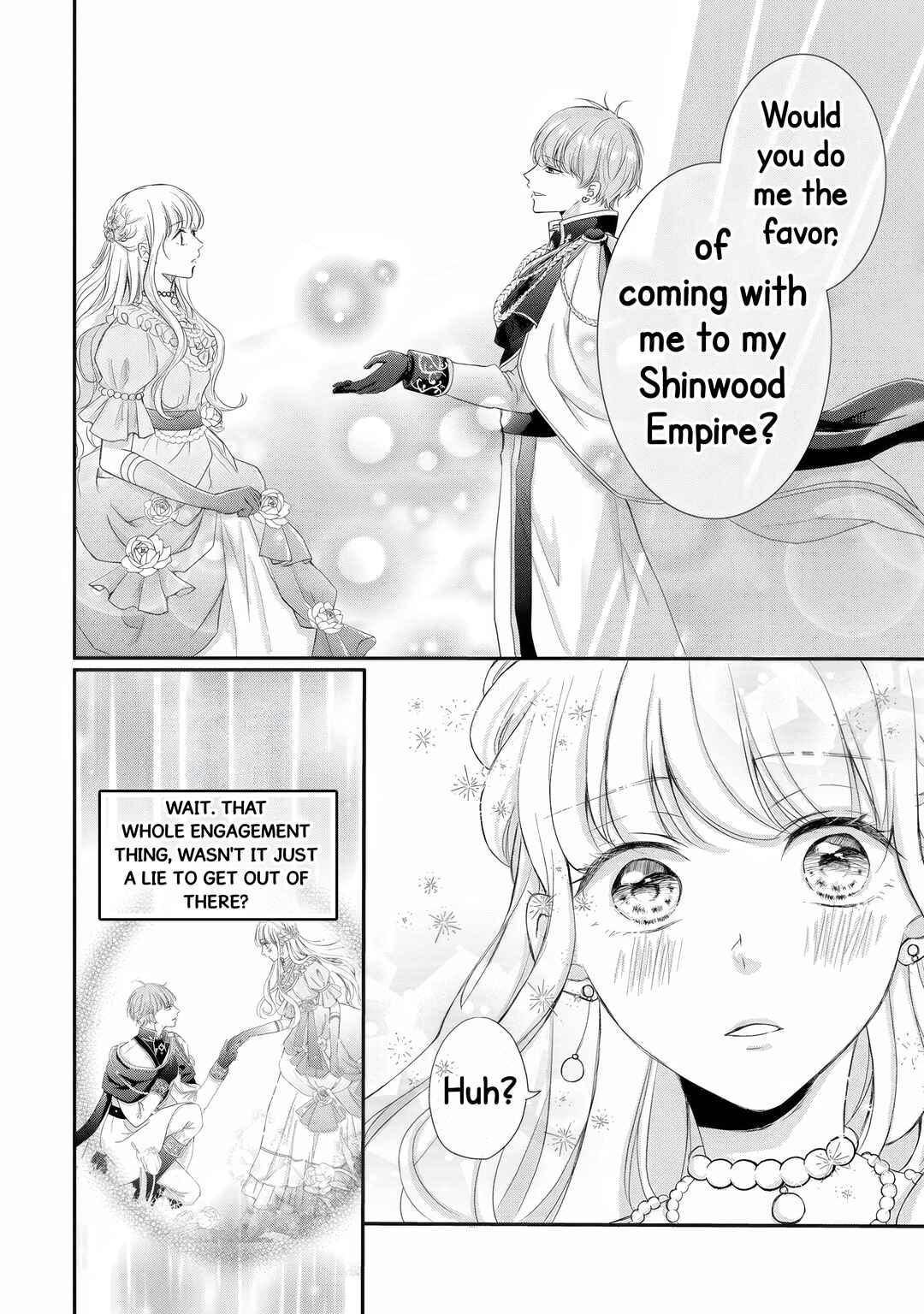 Konyakusha ni Wasurerareta Watashi Ringoku no Koutaishi Denka to Gisou Kon'yaku Suru Koto ni Narimashita (※Tadashi, Denka no Honmei wa Watashi Mitai desu!?) Chapter 3 - Page 16