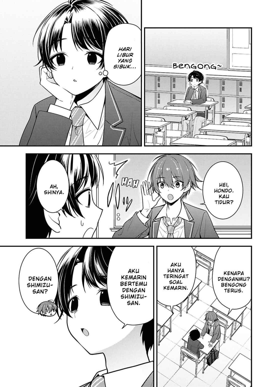 Tonari no Seki no Yankee Shimizu-san ga Kami wo Kuroku Sometekita Chapter 9 - Page 5