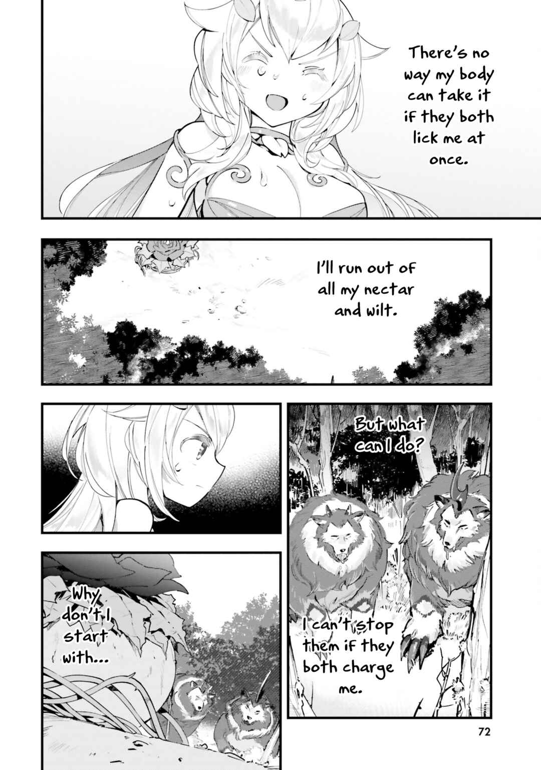 Shokubutsu Monster Musume Nikki: Seijo datta Watashi ga Uragirareta Hate ni Alraune ni Tensei Shite Shimatta node, kore kara wa Kougousei o Shinagara Shizuka ni Shokubutsu Life o Sugoshimasu Chapter 8 - Page 10