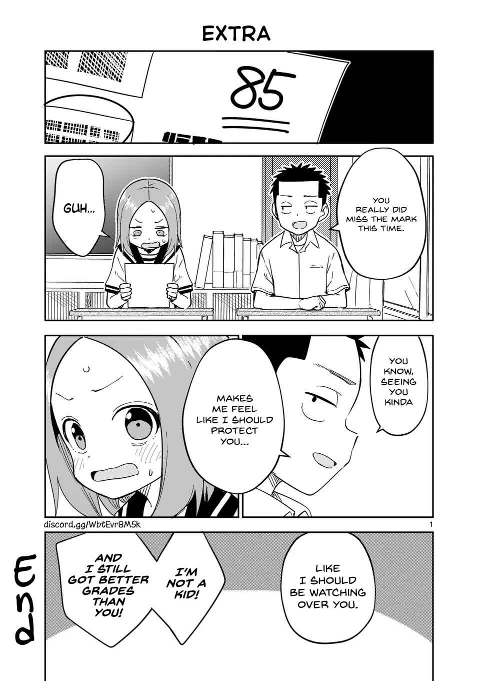 Karakai Jouzu no (Moto) Takagi-san Chapter 307.5 - Page 1