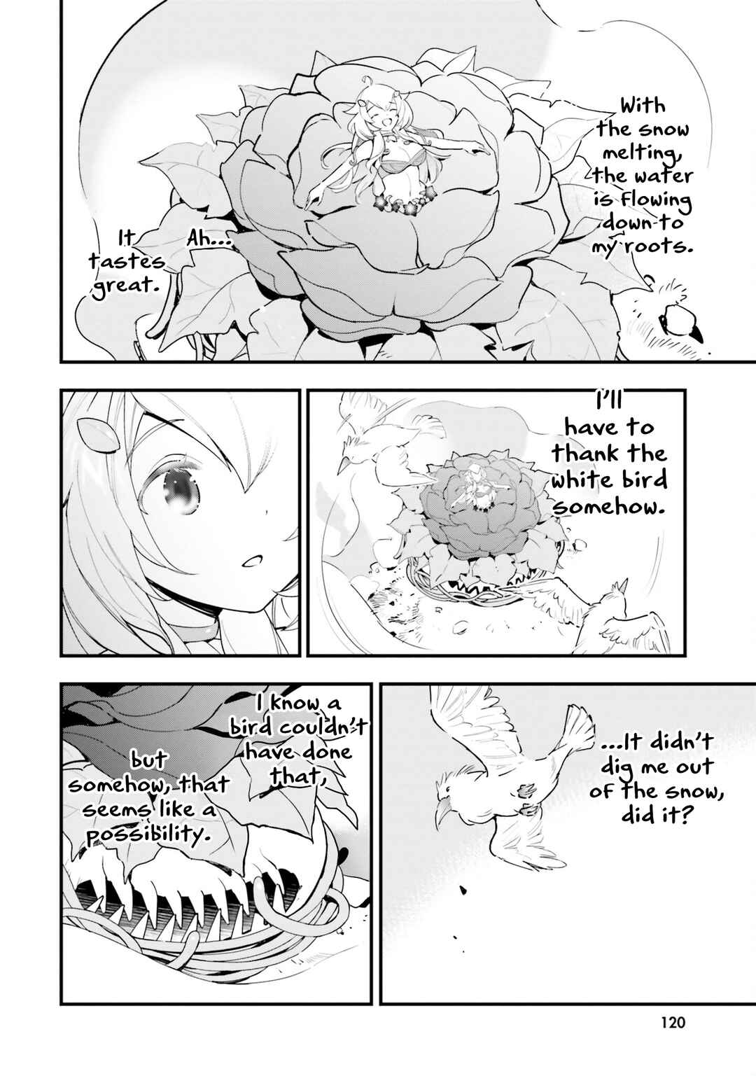 Shokubutsu Monster Musume Nikki: Seijo datta Watashi ga Uragirareta Hate ni Alraune ni Tensei Shite Shimatta node, kore kara wa Kougousei o Shinagara Shizuka ni Shokubutsu Life o Sugoshimasu Chapter 9 - Page 27