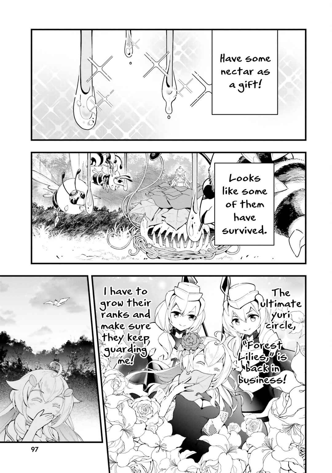 Shokubutsu Monster Musume Nikki: Seijo datta Watashi ga Uragirareta Hate ni Alraune ni Tensei Shite Shimatta node, kore kara wa Kougousei o Shinagara Shizuka ni Shokubutsu Life o Sugoshimasu Chapter 9 - Page 4
