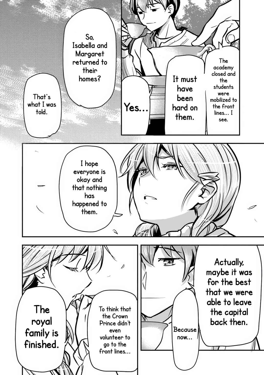Chounin A wa Akuyaku Reijou o Doushitemo Sukuitai: Dobu to Sora to Koori no Himegimi Chapter 46.1 - Page 14