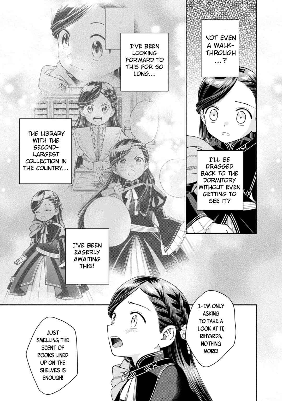 Honzuki no Gekokujou: Shisho ni Naru tame ni wa Shudan o Erandeiraremasen—Dai-4 Bu: Kizokuin no Toshokan o Sukuitai! Chapter 11 - Page 22