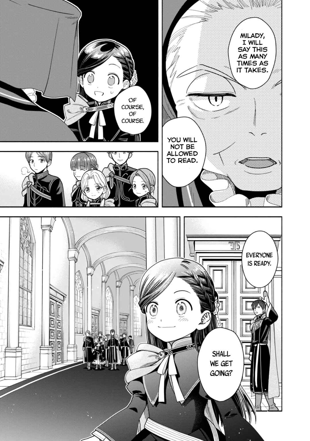 Honzuki no Gekokujou: Shisho ni Naru tame ni wa Shudan o Erandeiraremasen—Dai-4 Bu: Kizokuin no Toshokan o Sukuitai! Chapter 11 - Page 8
