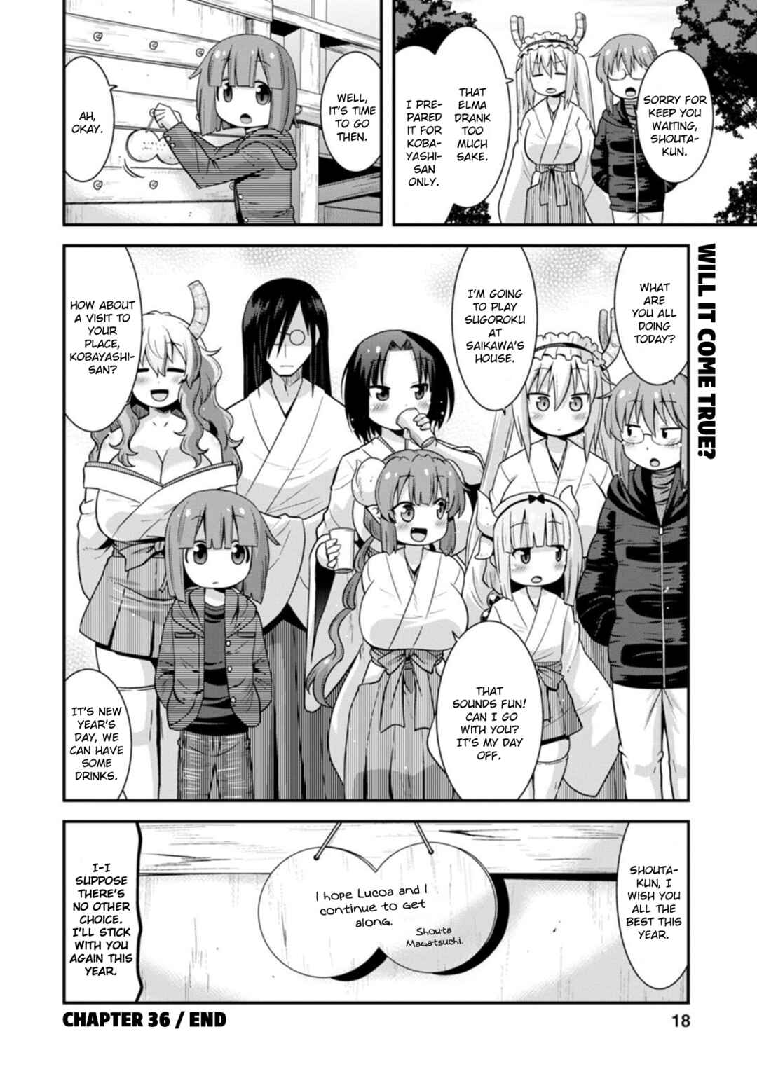 Kobayashi-san Chi no Maid Dragon - Lucoa wa Boku no ×× Desu Chapter 36 - Page 14