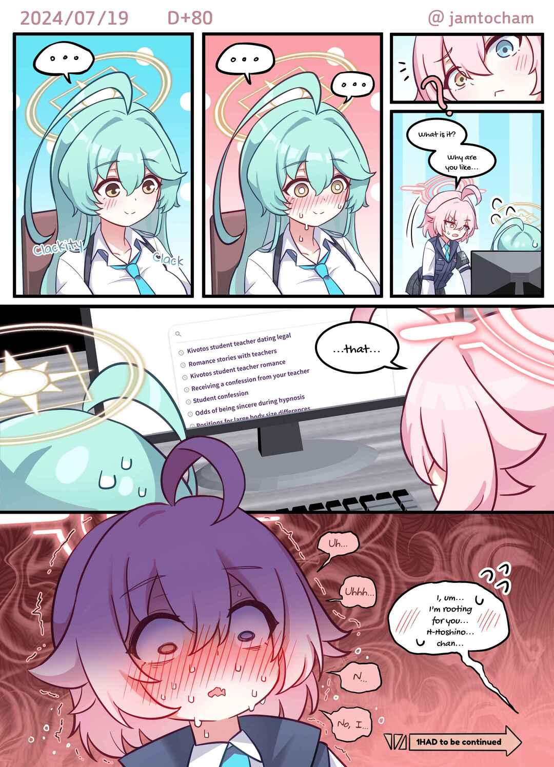 Blue Archive - 1 Hoshino a Day (Doujinshi) Chapter 1 Hoshino a Day - Season 1 FULL (Day 1-1... - Page 73