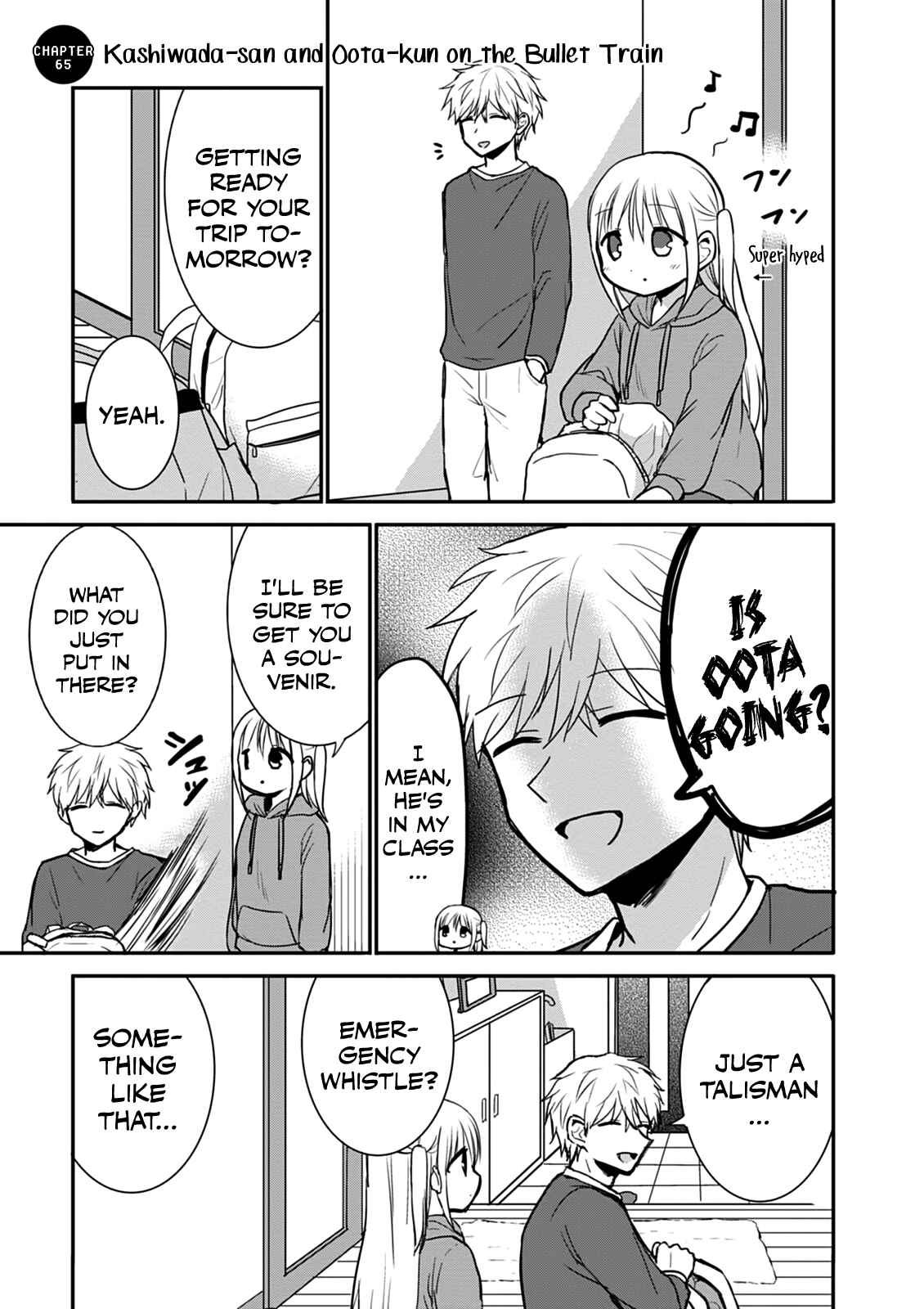 Kao ni Denai Kashiwada-san to Kao ni Deru Oota-kun Chapter 65 - Page 1