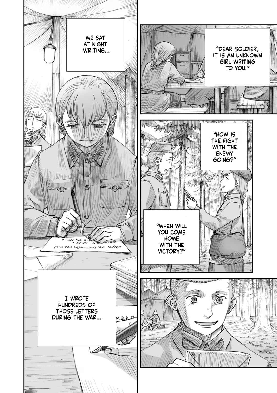 Sensou wa Onna no Kao wo Shiteinai Chapter 24.4 - Page 10