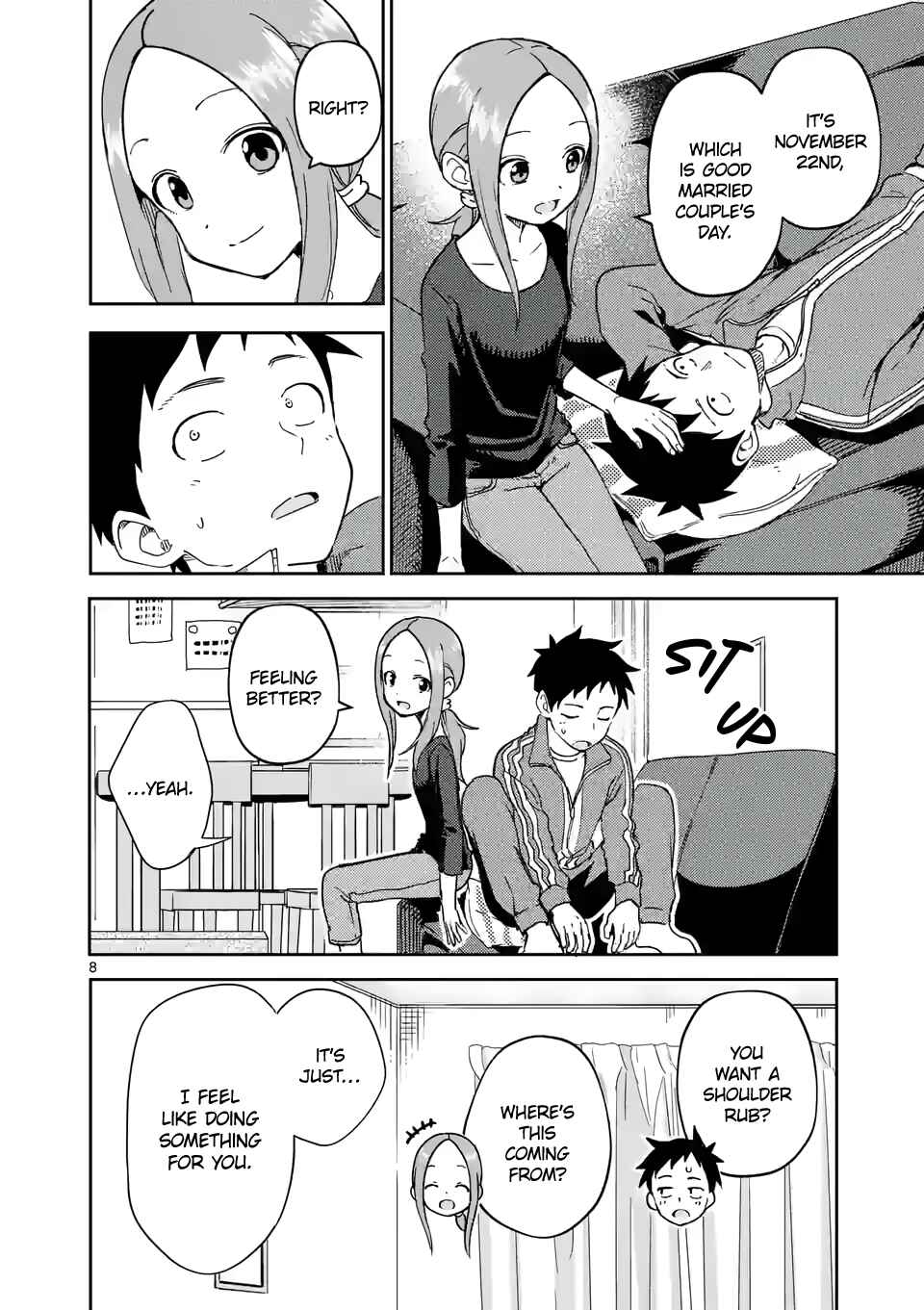 Karakai Jouzu no (Moto) Takagi-san Chapter 254 - Page 8