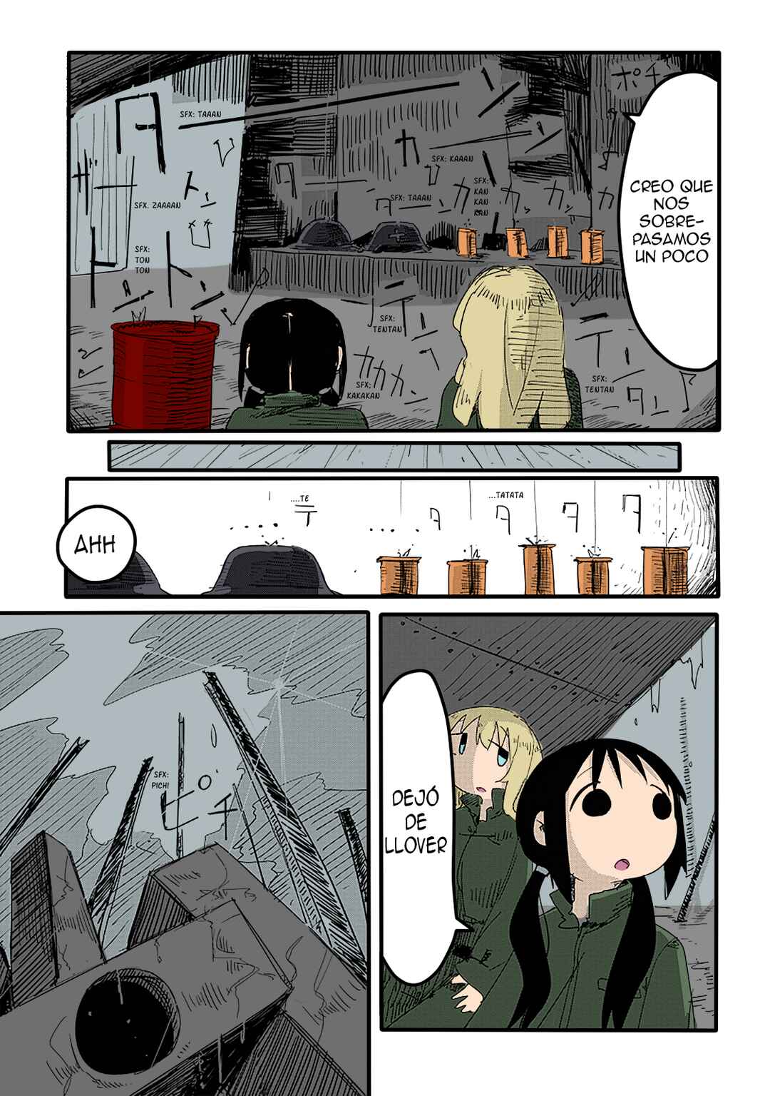 Shoujo Shuumatsu Ryokou (Fan Colored) Chapter 11 - Page 14
