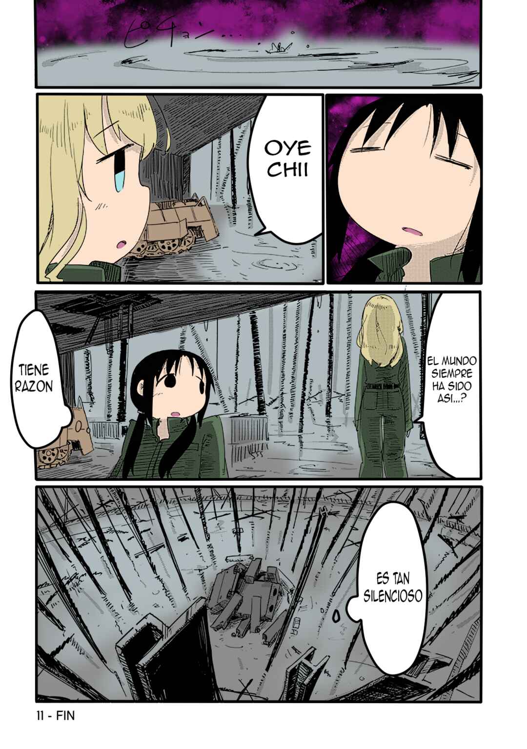 Shoujo Shuumatsu Ryokou (Fan Colored) Chapter 11 - Page 15