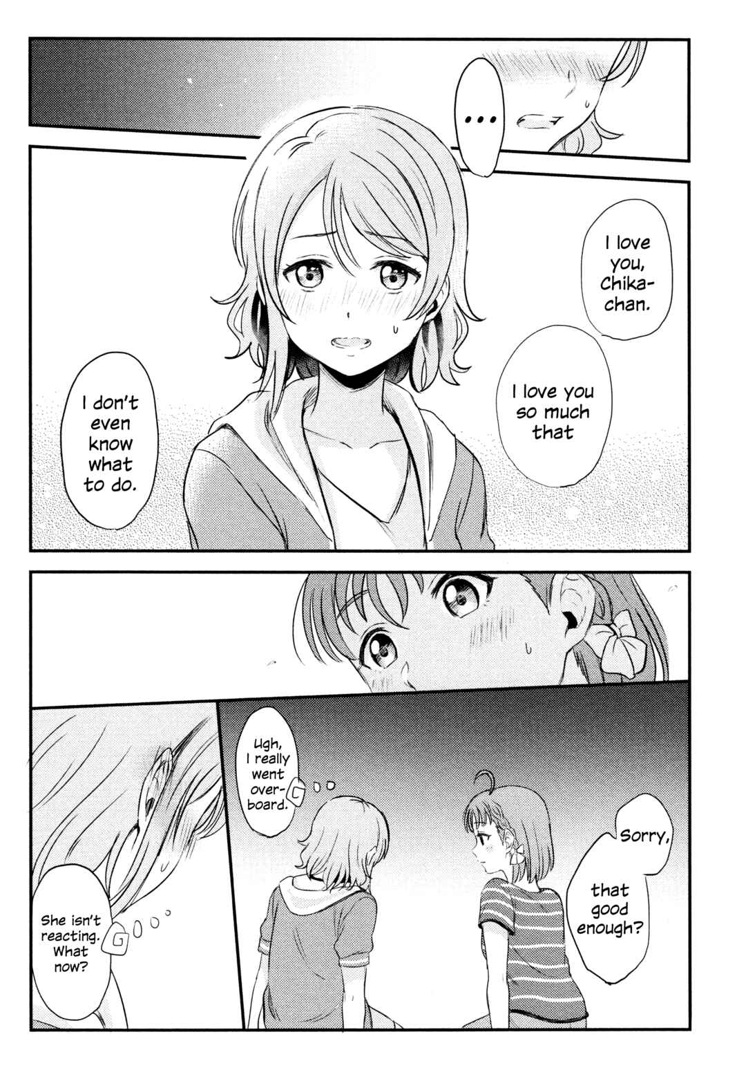 Love Live! Sunshine!! - A Love-Tinted Aquamarine (Doujinshi) Chapter 4 - Page 10