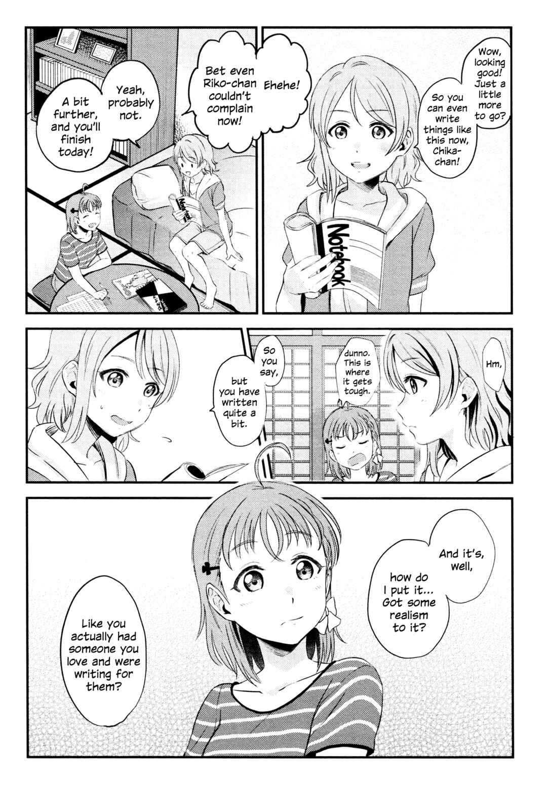 Love Live! Sunshine!! - A Love-Tinted Aquamarine (Doujinshi) Chapter 4 - Page 2